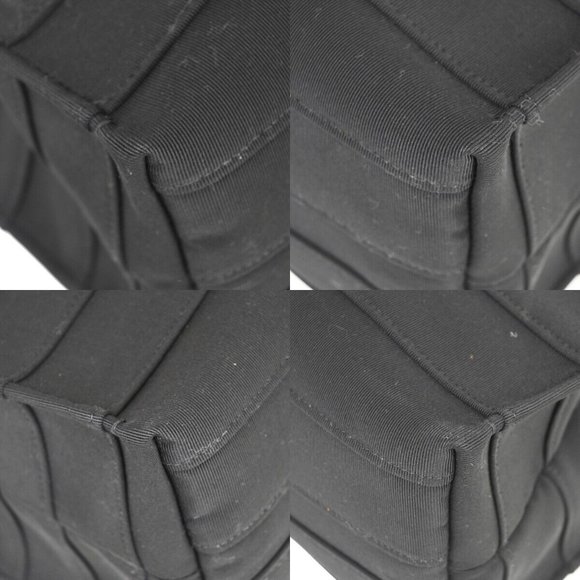 SALVATORE FERRAGAMO Signature Shoulder Tote Bag Canvas Leather Black GHW 57RJ307 - Picture 10 of 16